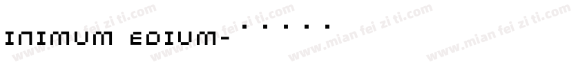 Minimum Medium字体转换